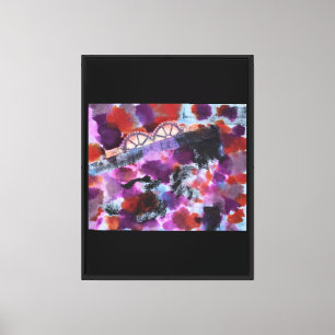 All Geared Up Inkblot of the Purpinklue Canvas Print