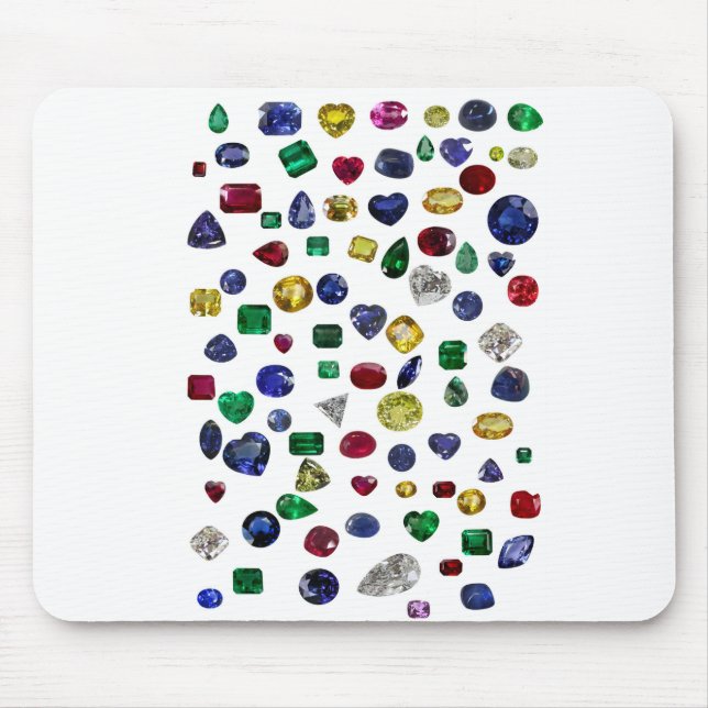 All Gemstones Colourful Mouse Mat (Front)
