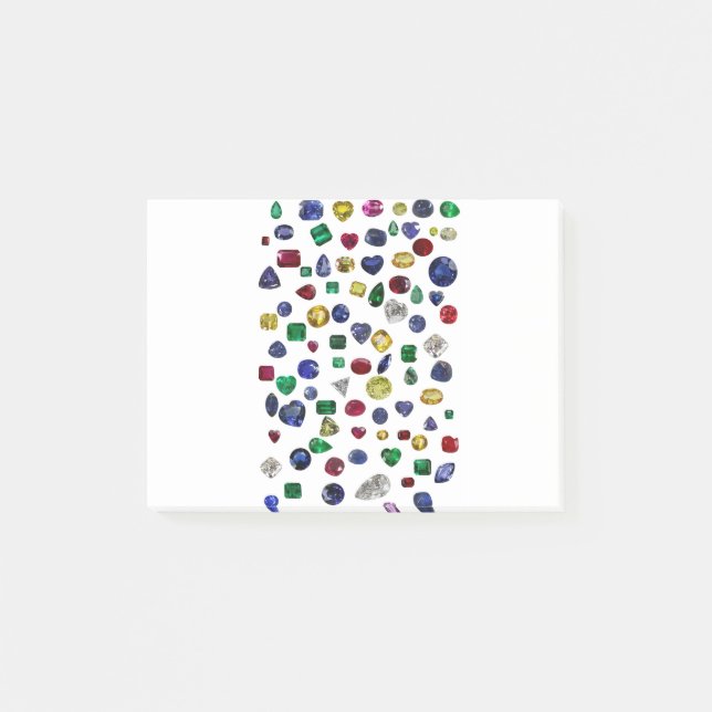 All Gemstones Colourful Post-it Notes (Front)