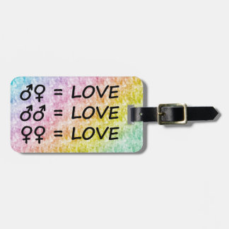 All Gender Love Rainbow Colours Tag