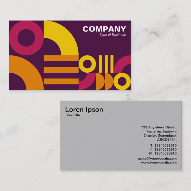 All Geometric v2 Business Card (Front/Back)