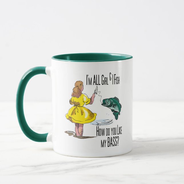 All Girl Fishing Shirts Mug (Left)
