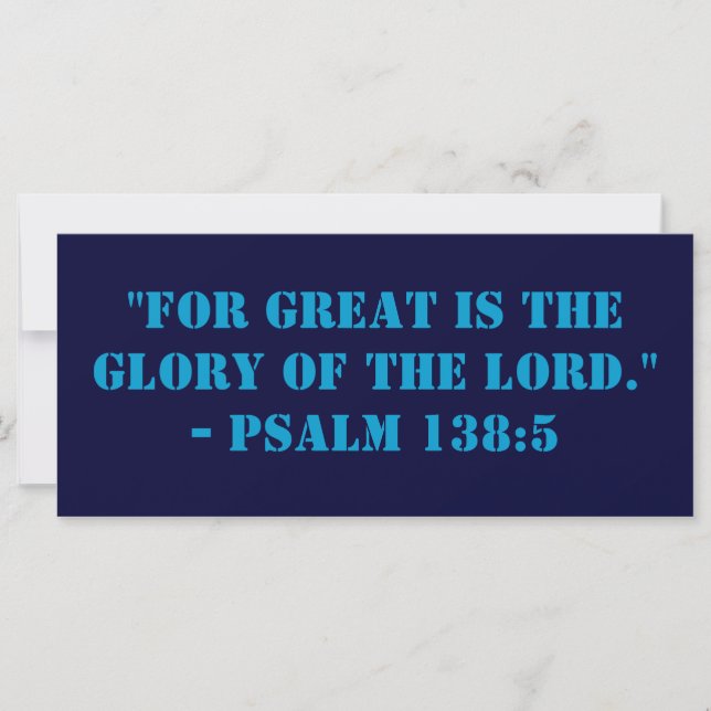 All Glory to Him Above Bookmark (Front)
