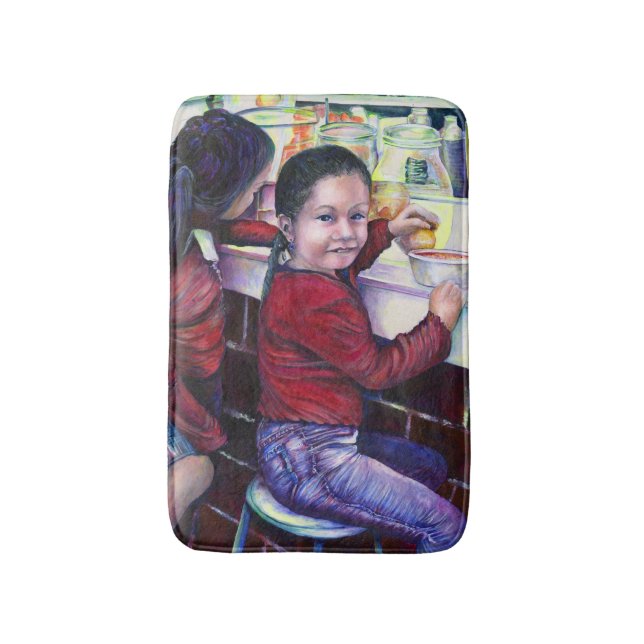 All Good Girls Get Ice Cream Bath Mat (Front Vertical)