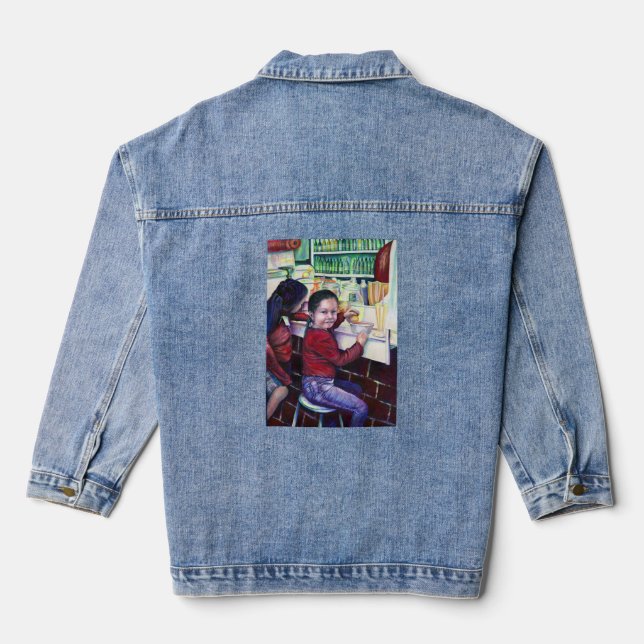 All Good Girls get Ice Cream Denim Jacket (Back)