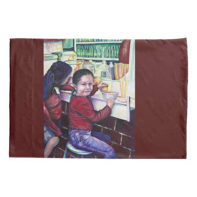 All Good Girls Get Ice Cream Pillowcase (Back)
