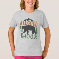 All Good In The Woods Forest Black Bear Nature