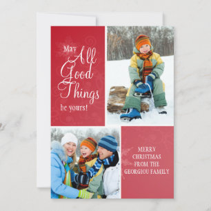 All Good Things Holiday Photo Card