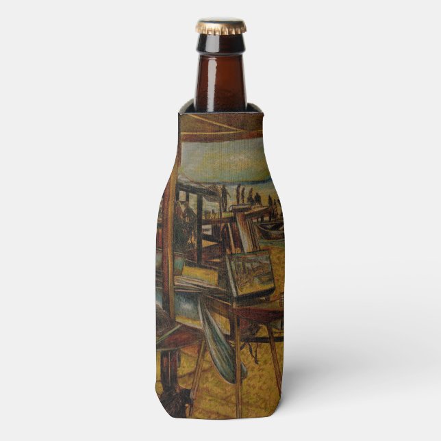 All Great Paintings Start with One Brush Stoke Bottle Cooler (Bottle Front)