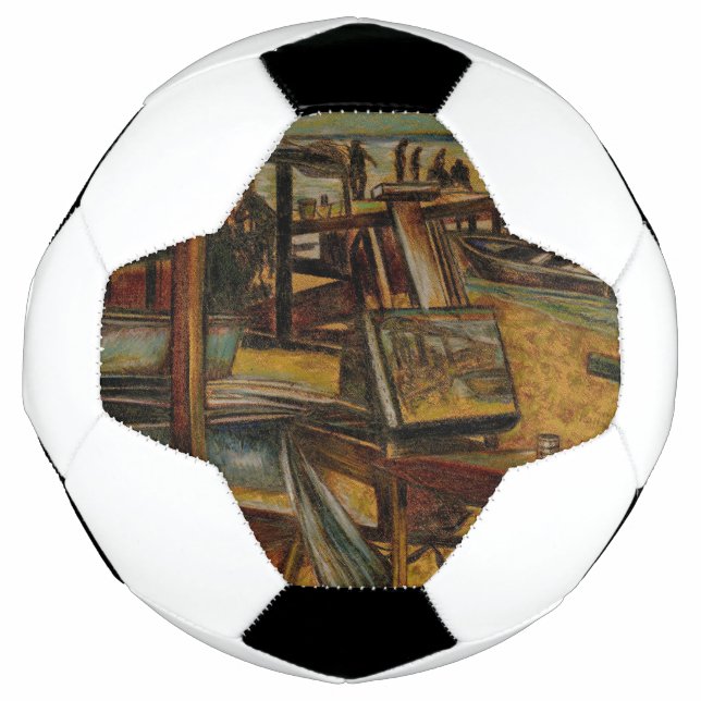 All Great Paintings Start with One Brush Stoke Football (Front)
