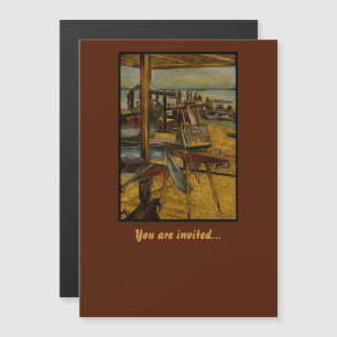 All Great Paintings Start with One Brush Stoke Magnetic Invitation