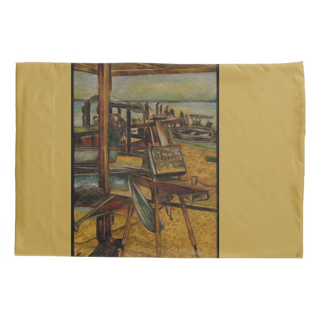 All Great Paintings Start with One Brush Stoke Pillowcase (Back)