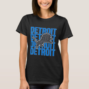 All Grit - Detroit Cool Retro Lion Lovers Detroit T-Shirt