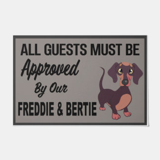 All Guests Must be Approved by Dog, Closing Gift Doormat