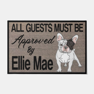 All Guests Must Be Approved By Dog, Personalised Doormat