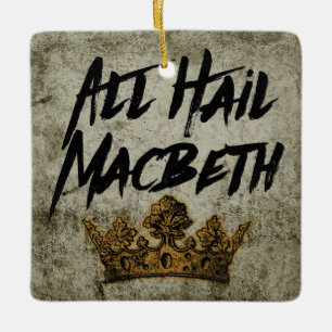 All Hail Macbeth Ceramic Tree Decoration