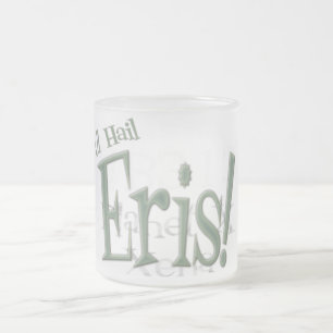All Hail Planet Eris Frosted Glass Coffee Mug