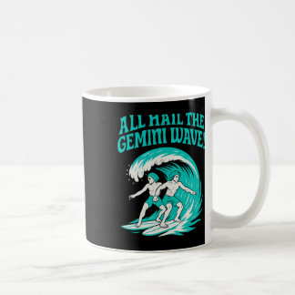 All Hail The Gemini Wave Astrology Zodiac Surfing Coffee Mug