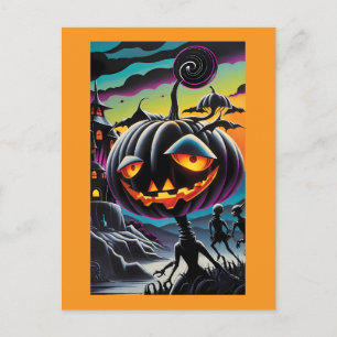 All Hail the Pumpkin-Thing - Ken Gauge Art Postcard