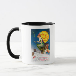 All Halloween Witch on a Broom by Full Moon Mug