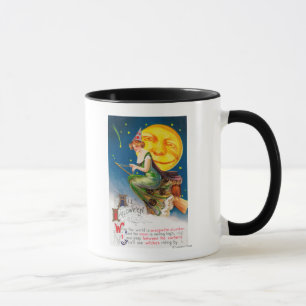 All Halloween Witch on a Broom by Full Moon Mug