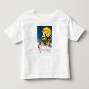 All Halloween Witch on a Broom by Full Moon Toddler T-Shirt