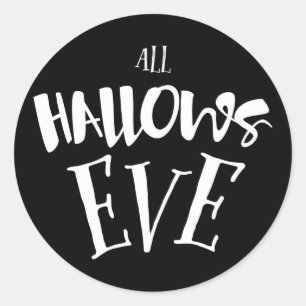 All Hallow's Eve Halloween Soirée Classic Round Sticker