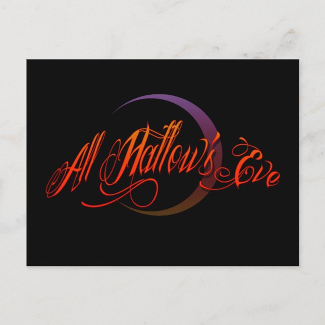 All Hallow's Eve Postcard (Front)