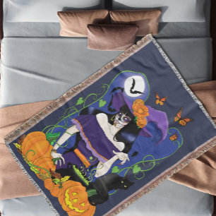 All Hallow's Eve Throw Blanket