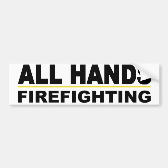 All Hands Bumper Sticker (Front)