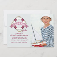 All Hands On Deck Photo Invitation