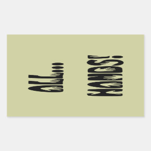 All...Hands Rectangular Sticker