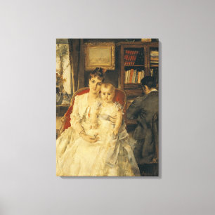 All Happiness  c.1880 Canvas Print