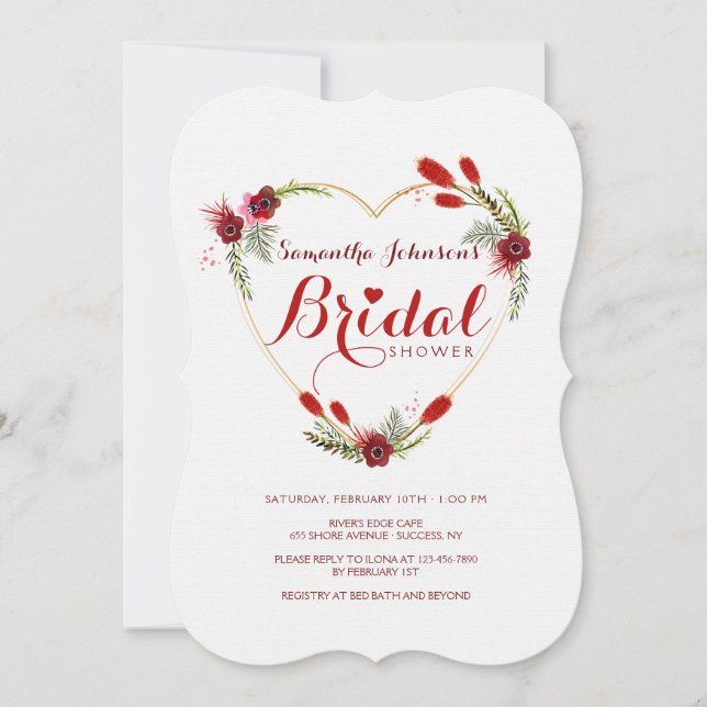 All Heart Bridal Shower Invitation (Front)