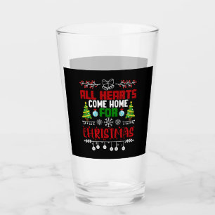 All Hearts Come Home For Christmas Glass