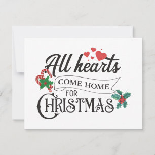 All hearts come home for Christmas Invitation