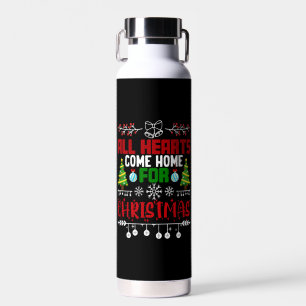 All Hearts Come Home For Christmas Water Bottle