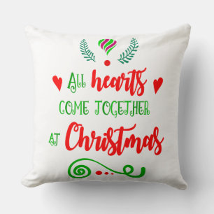 All Hearts Come Together At Christmas Holiday, ZSG Cushion