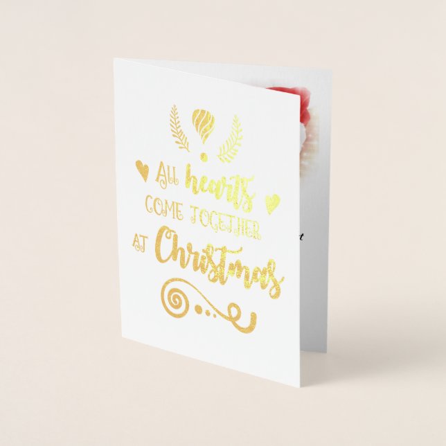 All Hearts Come Together At Christmas Holiday, ZSG Foil Card (Front)