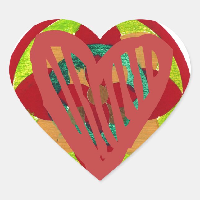 All Hearts Go Home for Valentine Art Print Heart Sticker (Front)