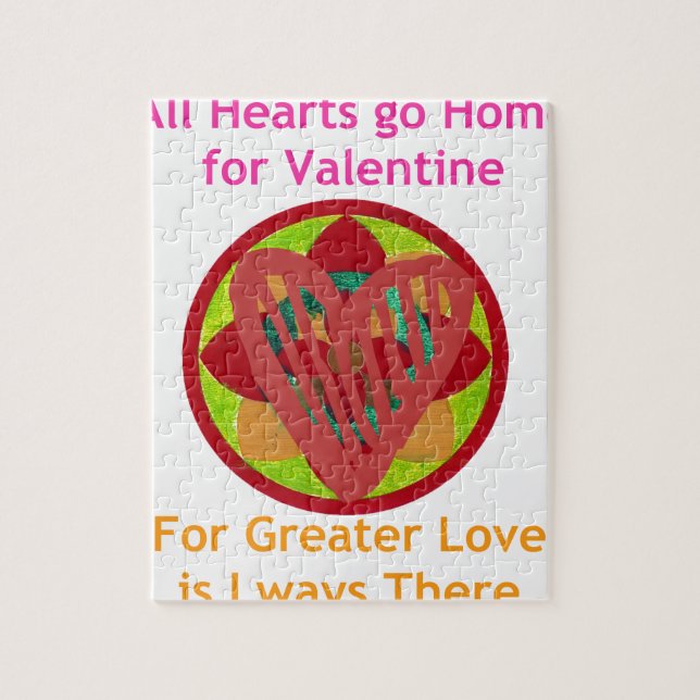 All Hearts Go Home for Valentine Art Print Jigsaw Puzzle (Vertical)