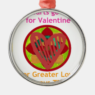 All Hearts Go Home for Valentine Art Print Metal Tree Decoration