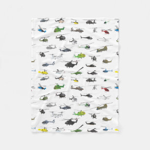 All Helicopters Fleece Blanket