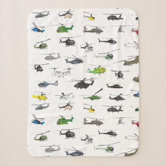 All Helicopters Sherpa Blanket