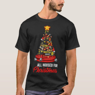All Hoosed Christmas Firefighter Tree Shirt, Firem T-Shirt