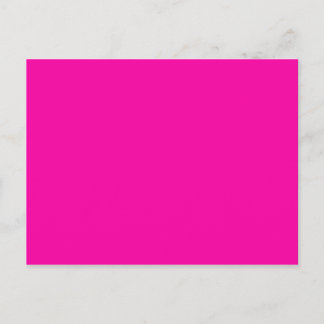All Hot Pink Nothing But Colour Pink Postcard