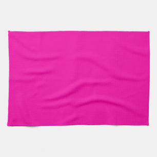 All Hot Pink Nothing But Colour Pink Tea Towel