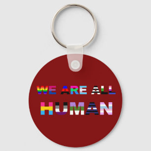 All Human Red Key Ring