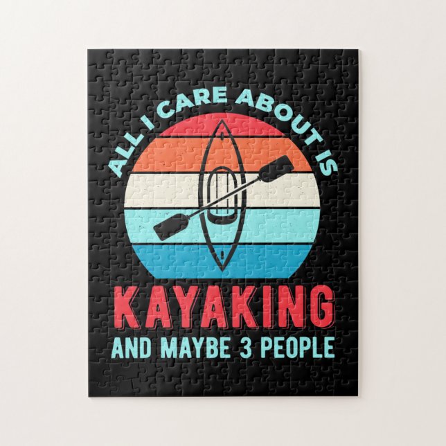 All I Care About Is Kayaking Jigsaw Puzzle (Vertical)