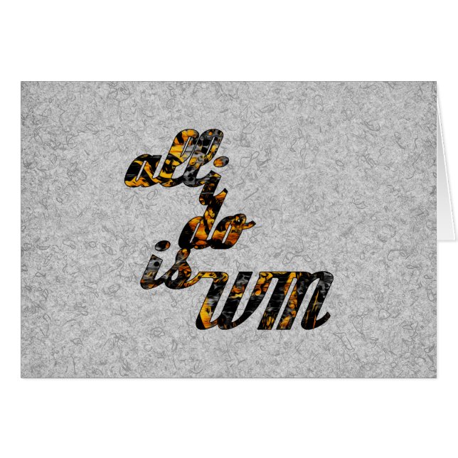 All I Do is Win in Gold (Front Horizontal)